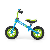 Detské cykloodrážadlo Milly Mally Dragon AIR 10" - zeleno-modré 
