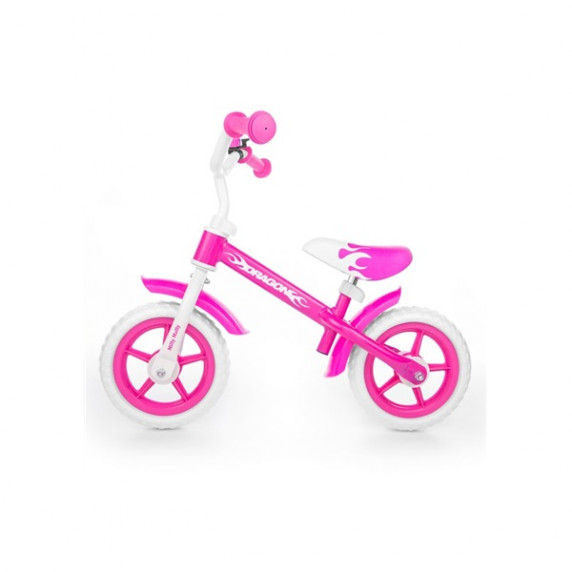 Detské cykloodrážadlo Milly Mally Dragon 10" - pink