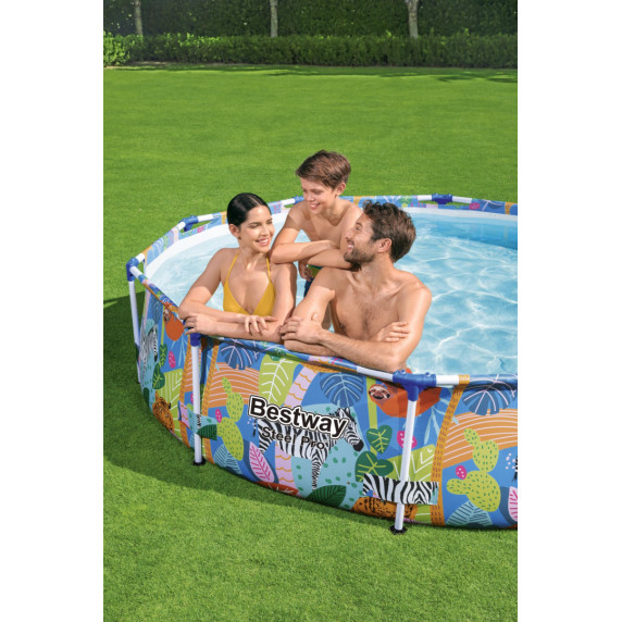 Bazén s konštrukciou 305 x 66 cm BESTWAY 56985 Safari