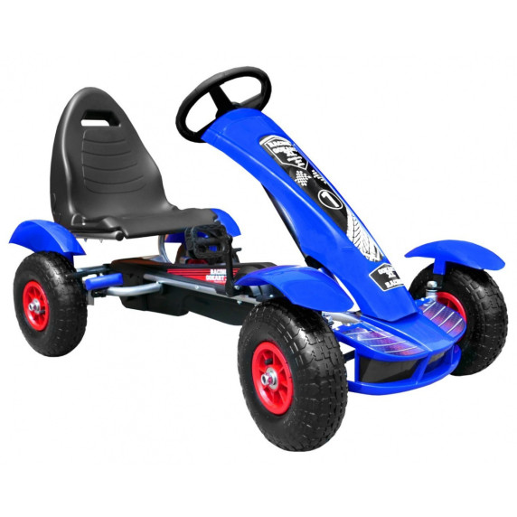 Pedálová motokára GoKart Racing XL - modrá