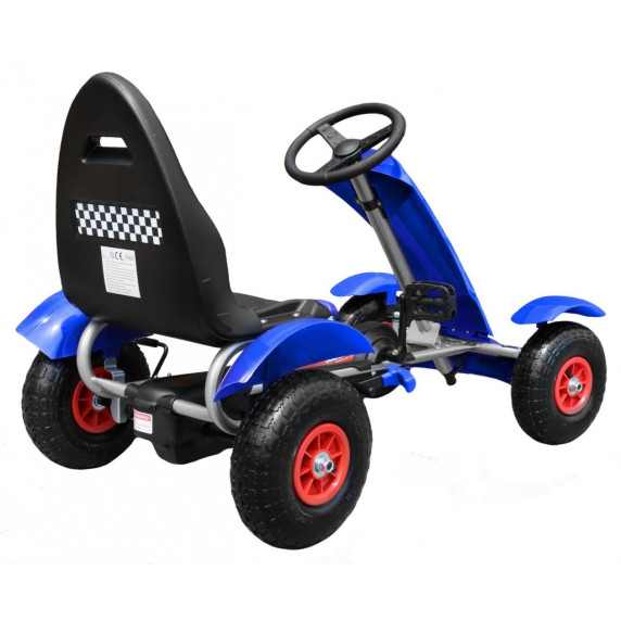 Pedálová motokára GoKart Racing XL - modrá