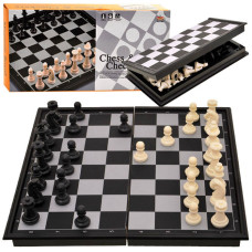 Spoločenská hra 2v1 magnetické šachy + dáma Inlea4Fun CHESS & CHECKERS Preview