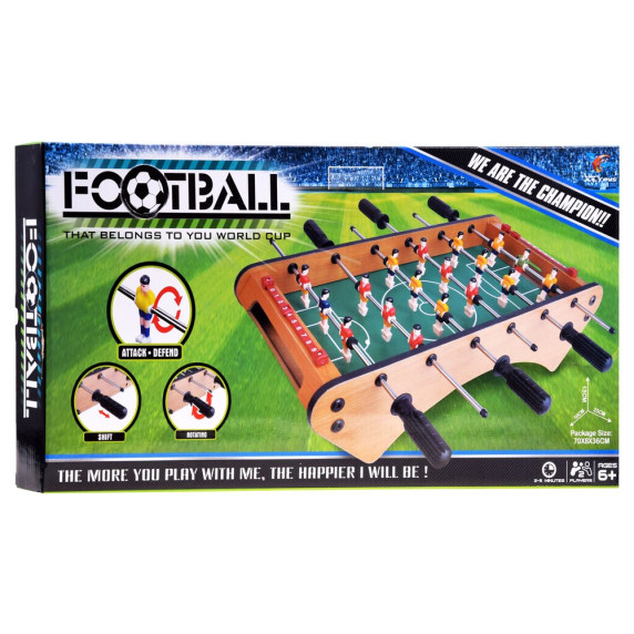 Mini drevený stolný futbal Inlea4Fun GR0420
