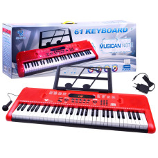 Syntetizátor s mikrofónom 61 klávesov Inlea4Fun MUSICIAN NOTE - červený Preview