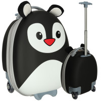 Detský cestovný kufrík na kolieskach - tučniak 