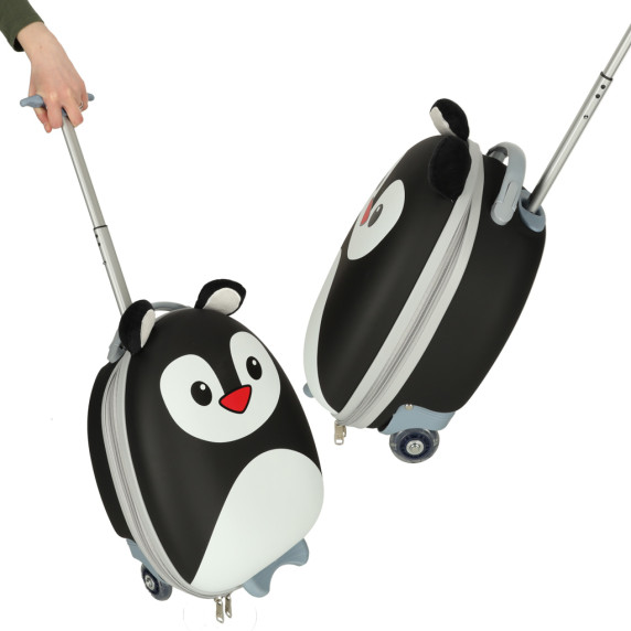 Detský cestovný kufrík na kolieskach - tučniak