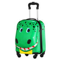 Detský cestovný kufrík na kolieskach - krokodíl 
