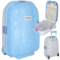 Detský cestovný kufrík na kolieskach 43 x 30 x 19 cm - modrý Preview