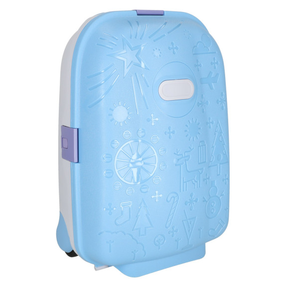 Detský cestovný kufrík na kolieskach 43 x 30 x 19 cm - modrý