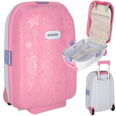 Detský cestovný kufrík na kolieskach 43 x 30 x 19 cm - ružový Preview