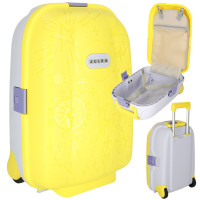 Detský cestovný kufrík na kolieskach 43 x 30 x 19 cm - žltý 