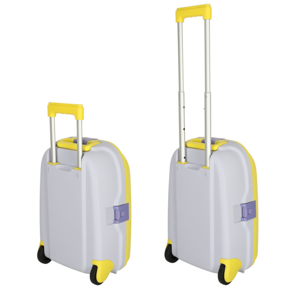 Detský cestovný kufrík na kolieskach 43 x 30 x 19 cm - žltý