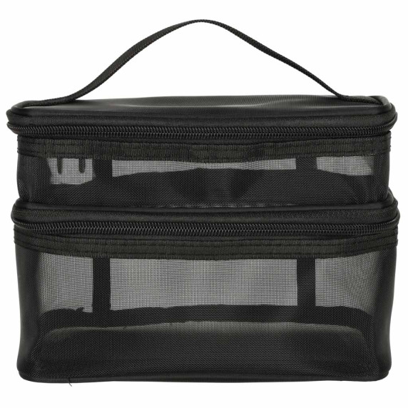 Kozmetická taška, cestovný organizér 21 x 13,5 x 14 cm - čierny