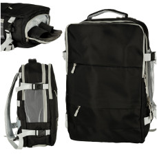 Cestovný batoh, príručná batožina do lietadla s otvorom pre USB kábel 45 x 16 x 28 cm - čierny Preview