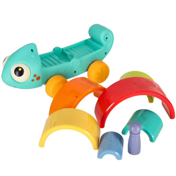 Vzdelávacia hračka Montessori triedič chameleón