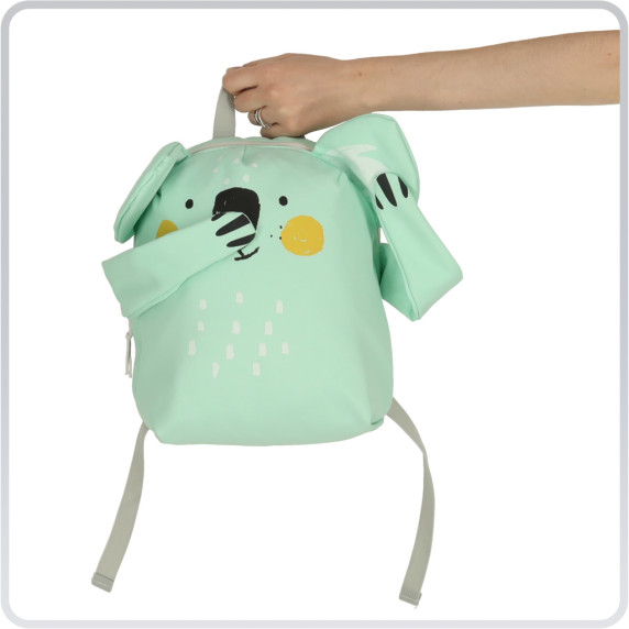 Detský batoh v dizajne koaly - zelená