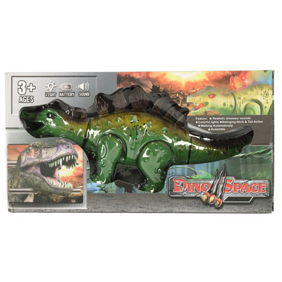 Dinosaurus figúrka na batérie - Stegosaurus Inlea4Fun DINO SPACE