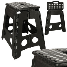Skladacia stolička s protišmykovým povrchom 39 cm - čierna Preview