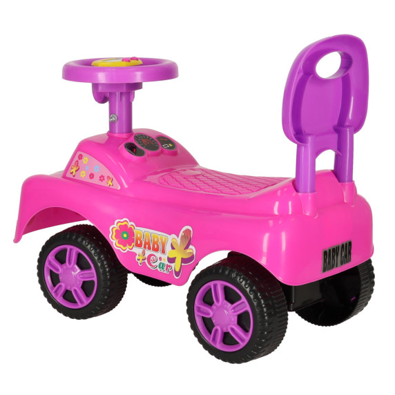 Detské odrážadlo s klaksónom Inlea4Fun BABY CAR - ružové