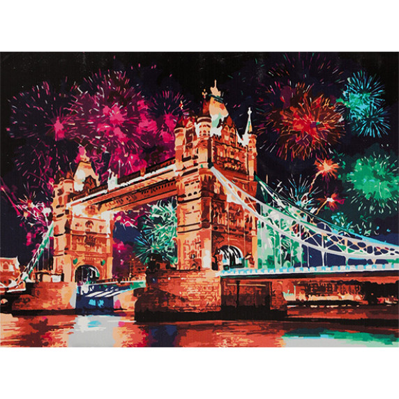 Maľovanie podľa čísiel 40 x 50 cm - London Bridge