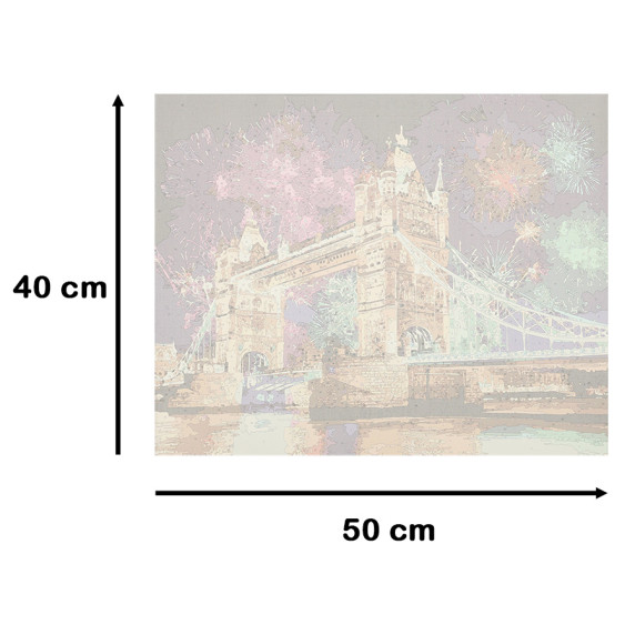 Maľovanie podľa čísiel 40 x 50 cm - London Bridge