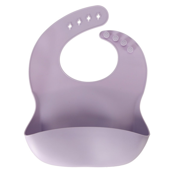 Detský silikónový riad v tvare kraba 9-dielna sada - fialová