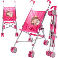 Golfový kočík pre bábiky princezná s jednorožcom - ružový Preview