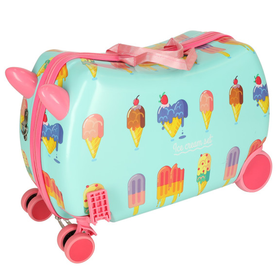 Detský cestovný kufrík na kolieskach Ice Cream Set - zmrzlina