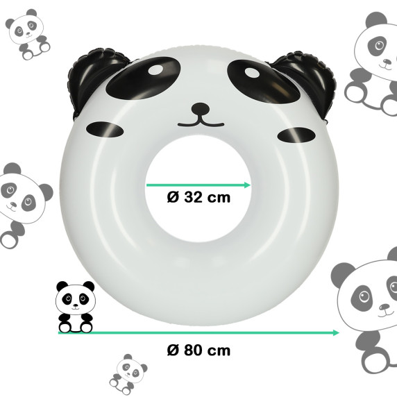 Nafukovacie koleso pre deti 80 cm - panda