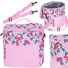 Termo taška 11 l THERMAL BAG - ružová s kvetinkami Preview