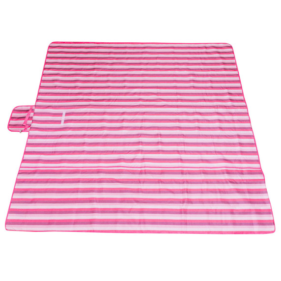Plážová podložka, pikniková deka 200 x 200 cm - ružová