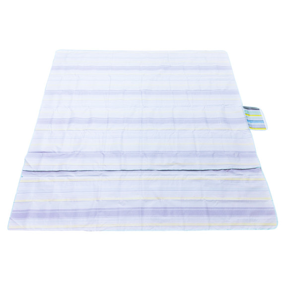 Plážová podložka, pikniková deka 200 x 200 cm - modrá