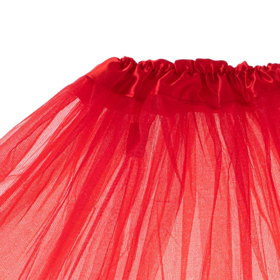 Tylová tutu sukňa doplnok ku kostýmu - červený