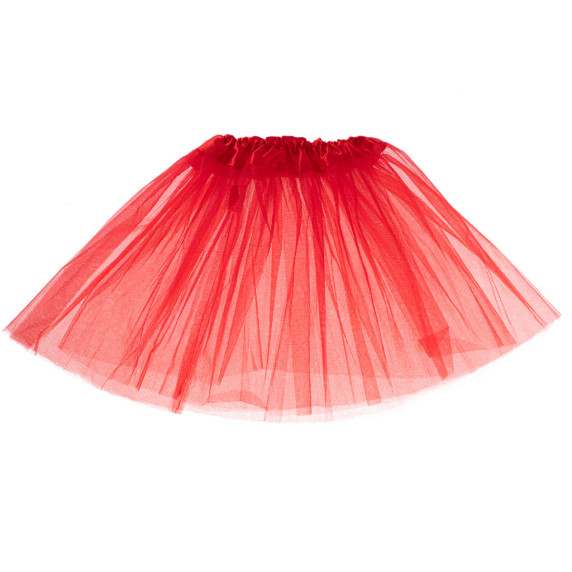 Tylová tutu sukňa doplnok ku kostýmu - červený