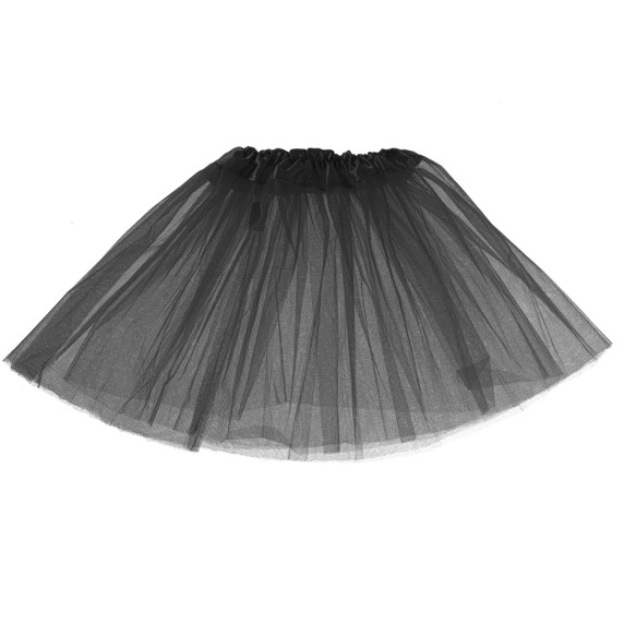 Tylová tutu sukňa doplnok ku kostýmu - čierny