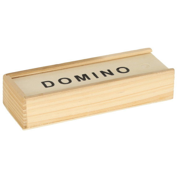 Domino v drevenej krabice