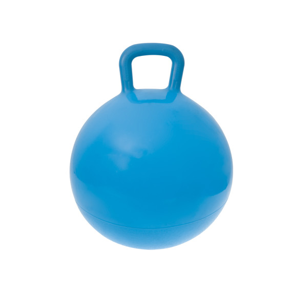 Detská skákacia lopta s madlom 45 cm - modrá