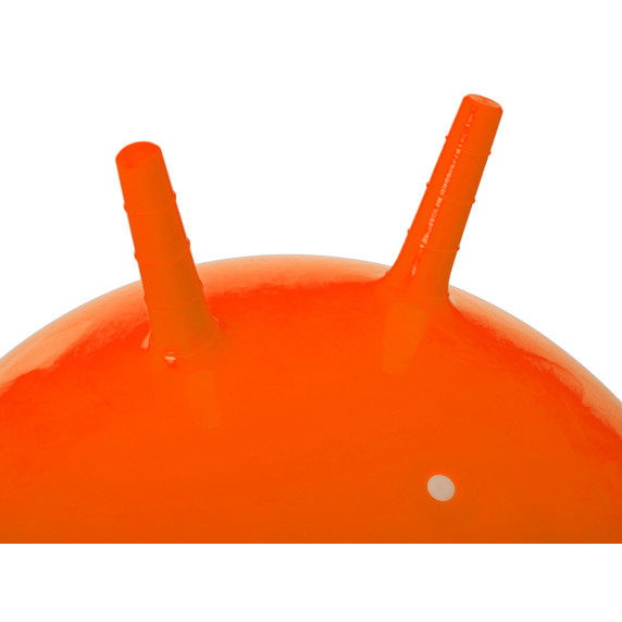 Detská skákacia lopta s uškami 65 cm - oranžová