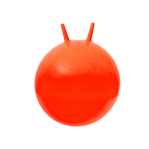 Detská skákacia lopta s uškami 65 cm - oranžová