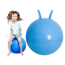 Detská skákacia lopta s uškami 65 cm - modrá Preview