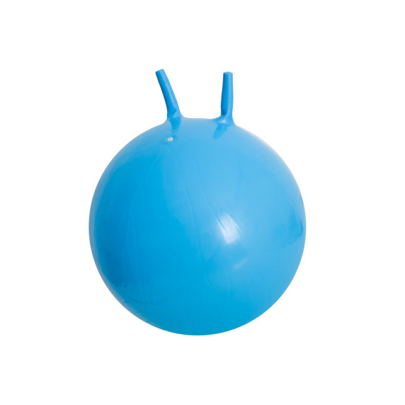 Detská skákacia lopta s uškami 65 cm - modrá