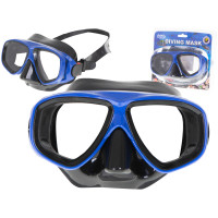 Potápačská maska, ​​plavecké okuliare - čierne, modré 
