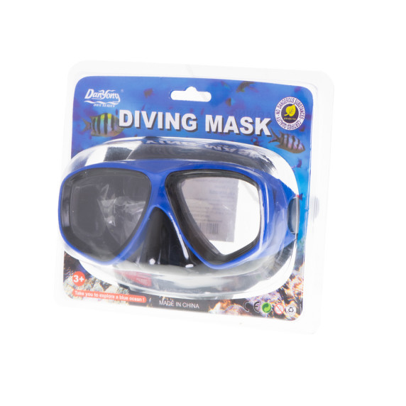 Potápačská maska, ​​plavecké okuliare - čierne, modré