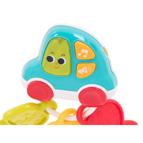 Interaktívna detská hrkálka hryzátko HOLA - autíčko s kľúčmi