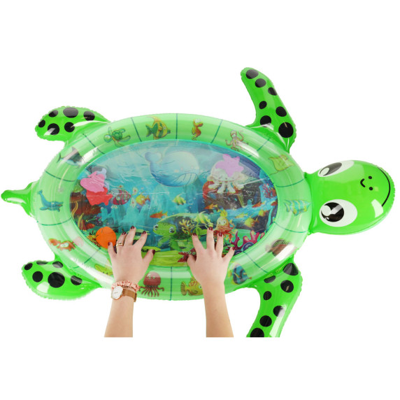 Detská nafukovacia vodná podložka - korytnačka zelená