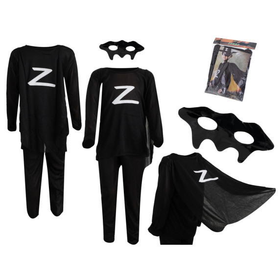 Detský kostým Zorro veľkosť S 95-110 cm