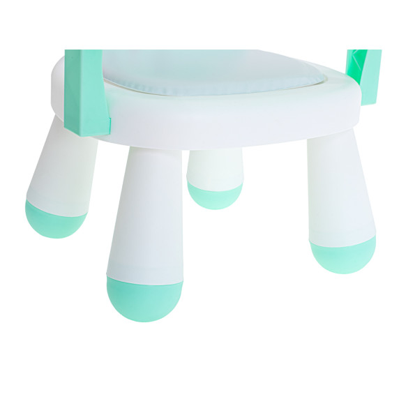 Multifunkčná jedálenská stolička v tvare zajačika 2v1 - zelená