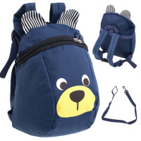 Detský batoh v dizajne medvedíka MR1383 - tmavomodrý 