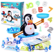 Vzdelávacia hračka, matematická pomôcka váha Inlea4Fun COUNTING PENGUINS - tučniak Preview