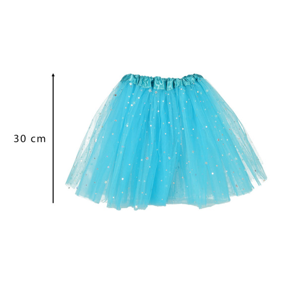 Detský kostým jednorožca sukňa s čelenkou Inlea4Fun - modrý